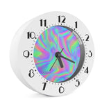 Psychedelic Holographic Trippy Print Alarm Clock