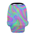 Psychedelic Holographic Trippy Print Baby Seat Cover