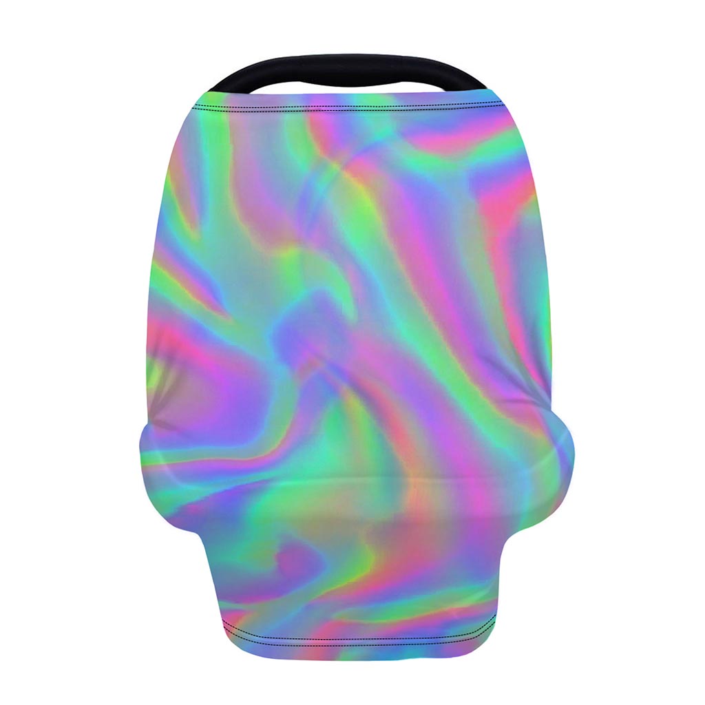 Psychedelic Holographic Trippy Print Baby Seat Cover