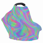 Psychedelic Holographic Trippy Print Baby Seat Cover