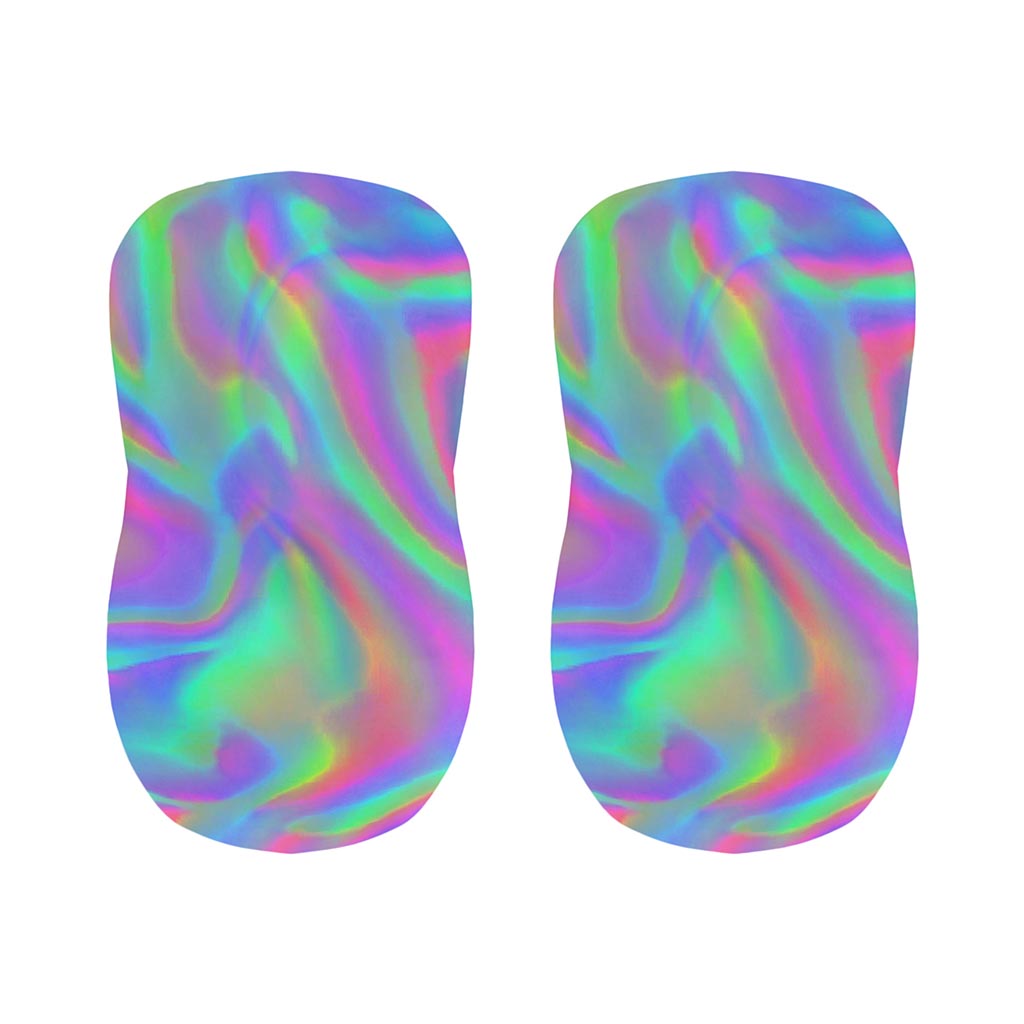 Psychedelic Holographic Trippy Print Bar Stool Covers
