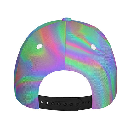 Psychedelic Holographic Trippy Print Baseball Cap