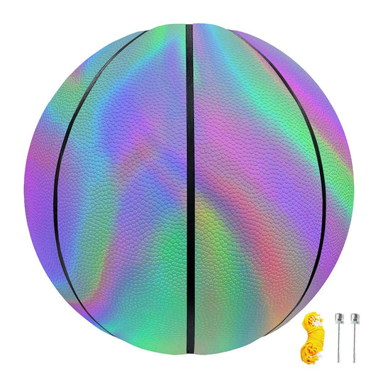 Psychedelic Holographic Trippy Print Basketball