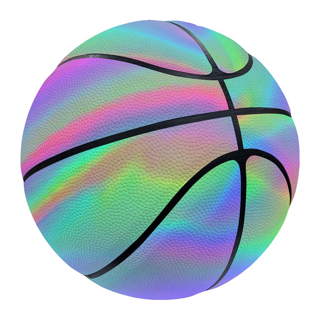 Psychedelic Holographic Trippy Print Basketball