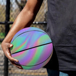 Psychedelic Holographic Trippy Print Basketball