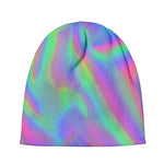 Psychedelic Holographic Trippy Print Beanie