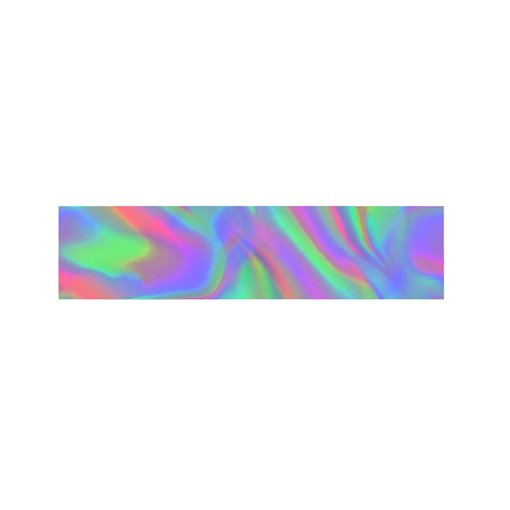 Psychedelic Holographic Trippy Print Bed Runner