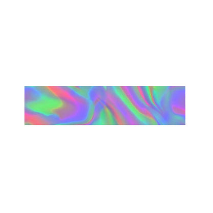 Psychedelic Holographic Trippy Print Bed Runner