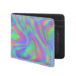 Psychedelic Holographic Trippy Print Bifold Wallet