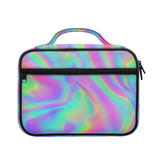 Psychedelic Holographic Trippy Print Briefcase Bible Bag