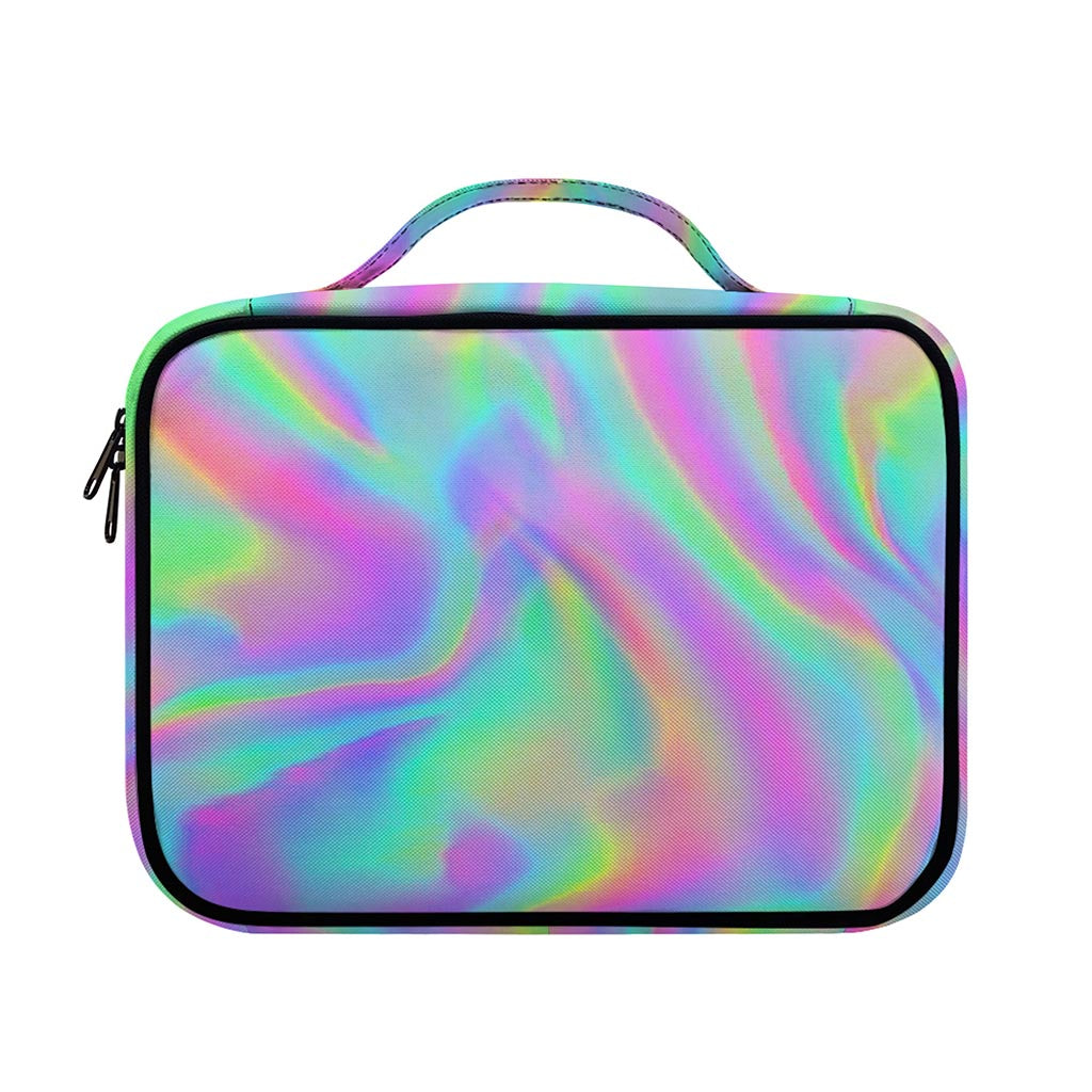 Psychedelic Holographic Trippy Print Briefcase Bible Bag