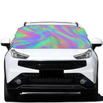 Psychedelic Holographic Trippy Print Car Windshield Snow Cover