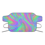Psychedelic Holographic Trippy Print Car Windshield Snow Cover