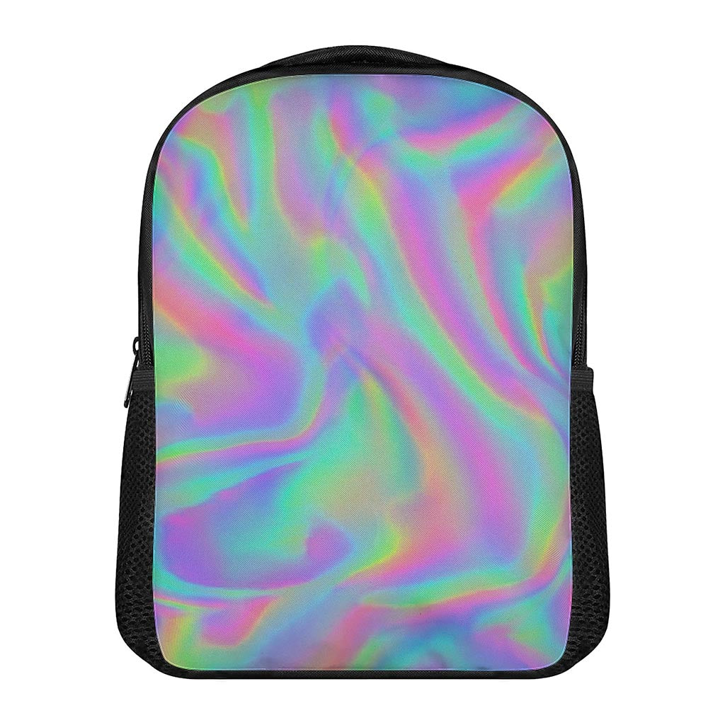 Psychedelic Holographic Trippy Print Casual Backpack