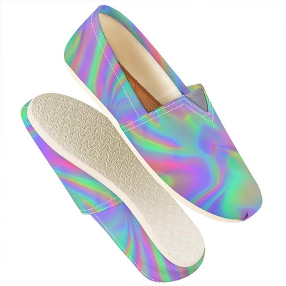 Psychedelic Holographic Trippy Print Casual Shoes