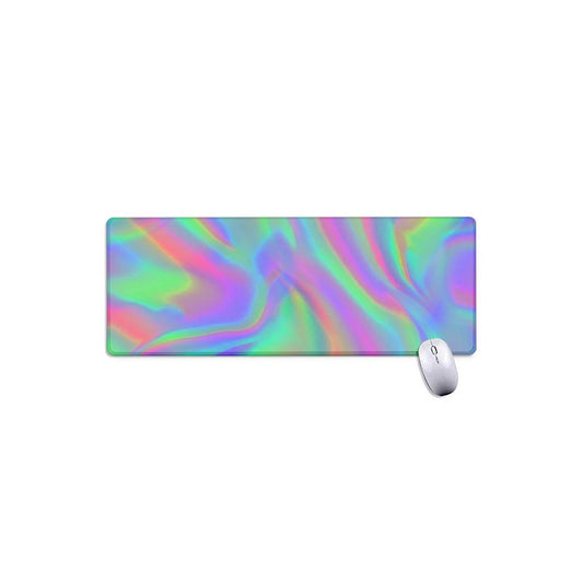 Psychedelic Holographic Trippy Print Extended Mouse Pad