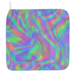Psychedelic Holographic Trippy Print Hand Towel