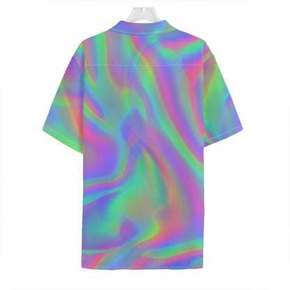Psychedelic Holographic Trippy Print Hawaiian Shirt