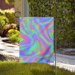 Psychedelic Holographic Trippy Print House Flag