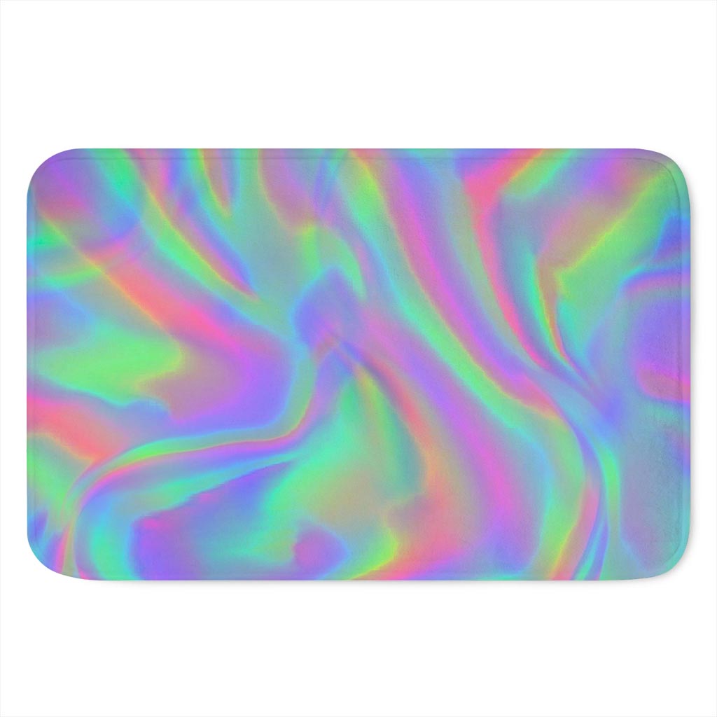 Psychedelic Holographic Trippy Print Indoor Door Mat