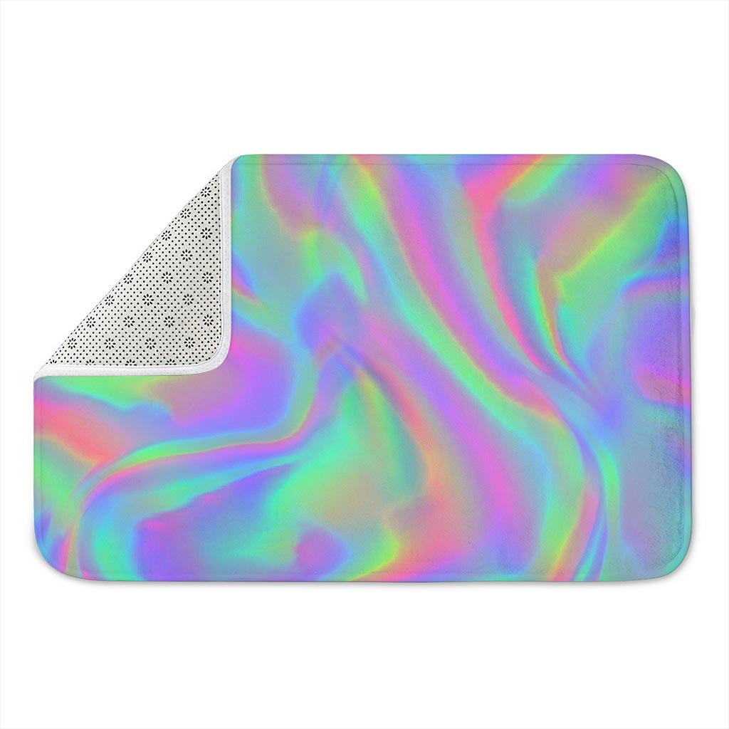 Psychedelic Holographic Trippy Print Indoor Door Mat