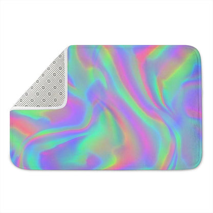 Psychedelic Holographic Trippy Print Indoor Door Mat