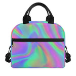 Psychedelic Holographic Trippy Print Insulated Lunch Bag