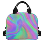 Psychedelic Holographic Trippy Print Insulated Lunch Bag