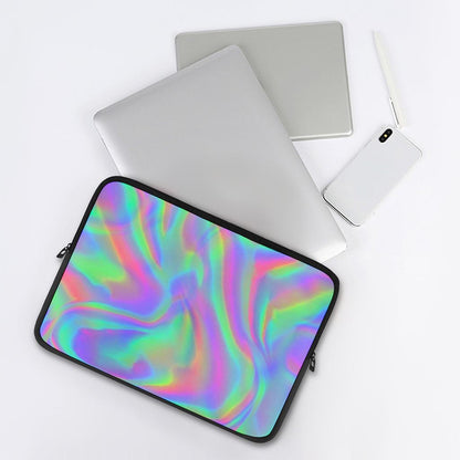 Psychedelic Holographic Trippy Print Laptop Sleeve