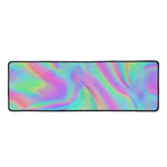 Psychedelic Holographic Trippy Print Long Kitchen Mat