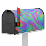 Psychedelic Holographic Trippy Print Mailbox Cover