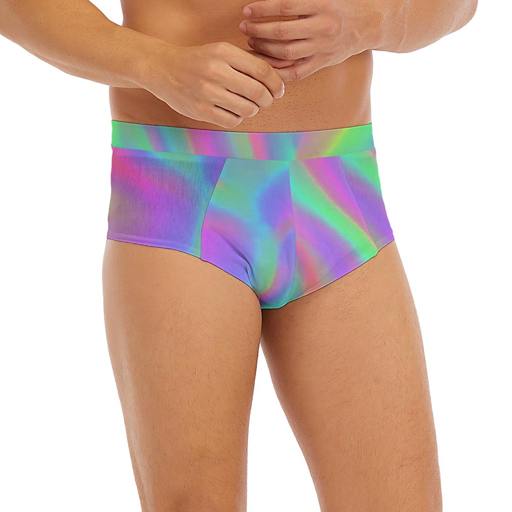 Psychedelic Holographic Trippy Print Men's Briefs