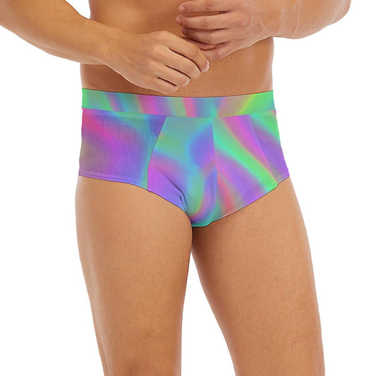Psychedelic Holographic Trippy Print Men's Briefs