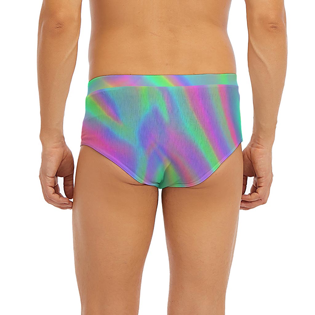 Psychedelic Holographic Trippy Print Men's Briefs