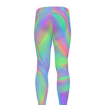 Psychedelic Holographic Trippy Print Men's leggings