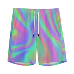 Psychedelic Holographic Trippy Print Men's Sports Shorts