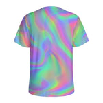 Psychedelic Holographic Trippy Print Men's Sports T-Shirt