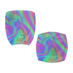 Psychedelic Holographic Trippy Print Office Chair Cover