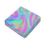 Psychedelic Holographic Trippy Print Outdoor Seat Cushion Cover