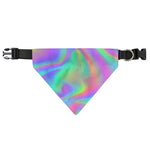 Psychedelic Holographic Trippy Print Over The Collar Dog Bandana