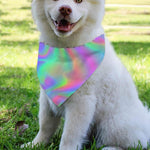 Psychedelic Holographic Trippy Print Over The Collar Dog Bandana