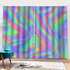 Psychedelic Holographic Trippy Print Pencil Pleat Curtains