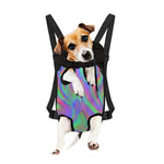 Psychedelic Holographic Trippy Print Pet Carrier Backpack