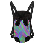 Psychedelic Holographic Trippy Print Pet Carrier Backpack
