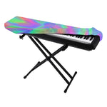 Psychedelic Holographic Trippy Print Piano Keyboard Cover