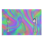 Psychedelic Holographic Trippy Print Placemat