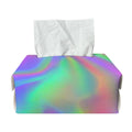 Psychedelic Holographic Trippy Print Rectangle Tissue Box Cover