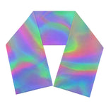 Psychedelic Holographic Trippy Print Scarf