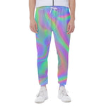Psychedelic Holographic Trippy Print Scuba Joggers