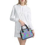 Psychedelic Holographic Trippy Print Shoulder Handbag